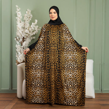 Practical  Kuwaiti Jersey prayer dress  with headscarf