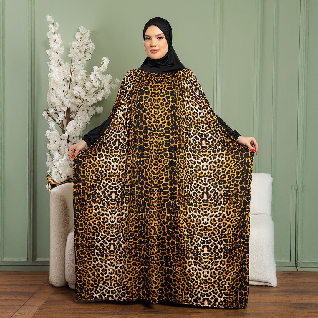 Practical  Kuwaiti Jersey prayer dress  with headscarf