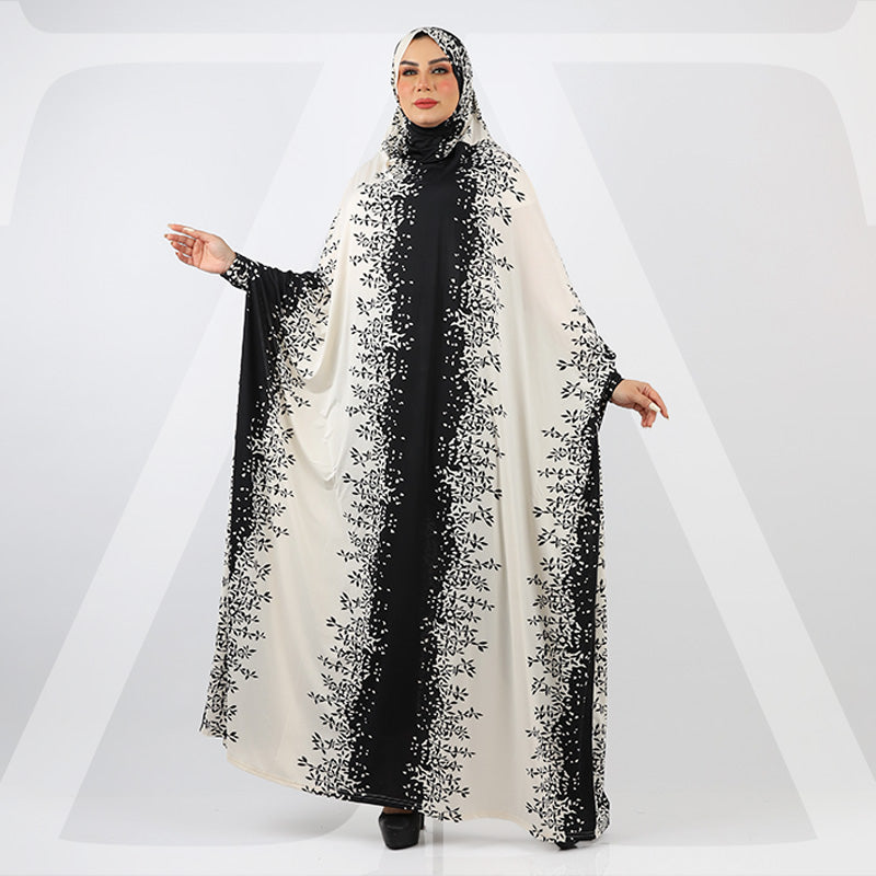 Practical  Kuwaiti Jersey prayer dress  with headscarf