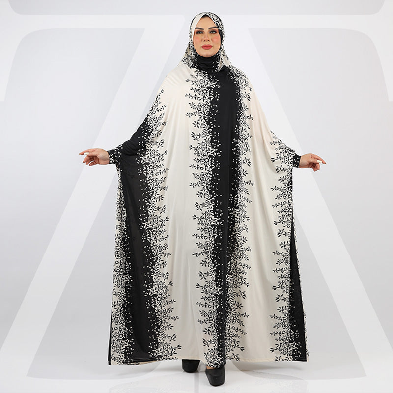Practical  Kuwaiti Jersey prayer dress  with headscarf