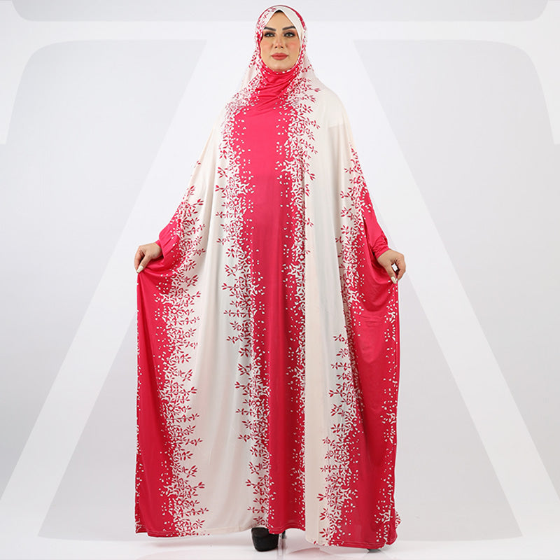 Practical  Kuwaiti Jersey prayer dress  with headscarf