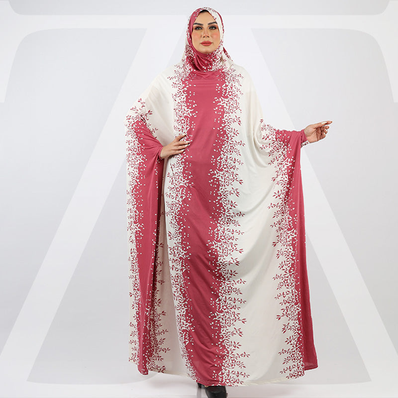Practical  Kuwaiti Jersey prayer dress  with headscarf