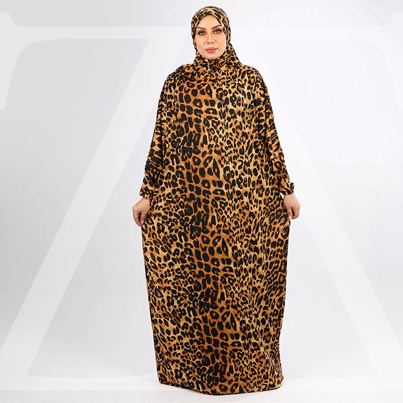 Practical  Kuwaiti Jersey prayer dress  with headscarf