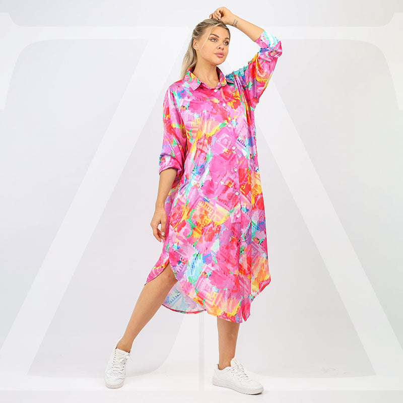 Silky Satin Blouse - Printed