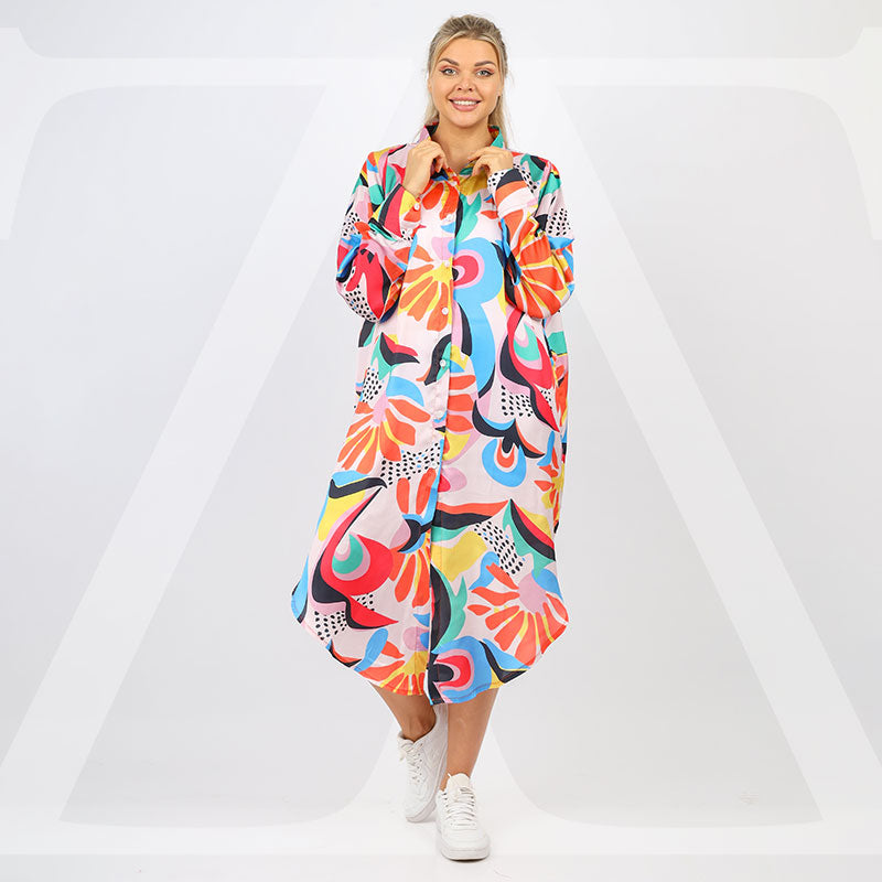 Silky Satin Blouse - Printed