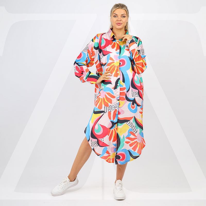 Silky Satin Blouse - Printed