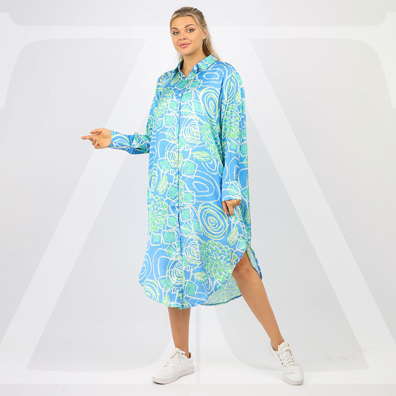 Silky Satin Blouse - Printed