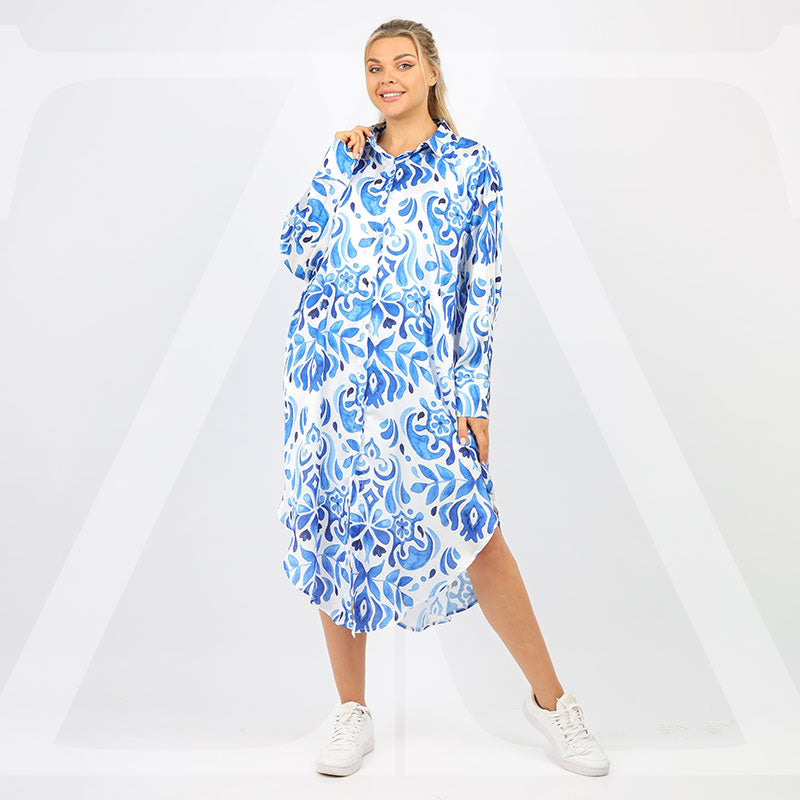 Silky Satin Blouse - Printed