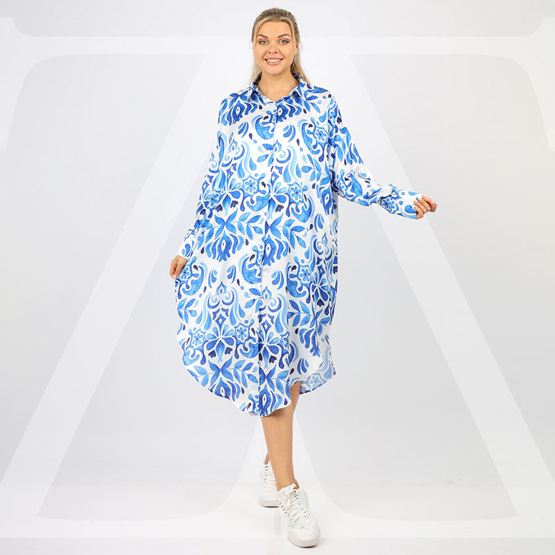 Silky Satin Blouse - Printed