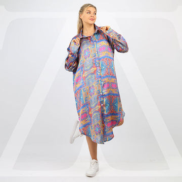 Silky Satin Blouse - Printed