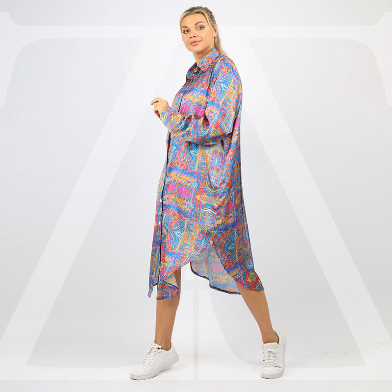 Silky Satin Blouse - Printed