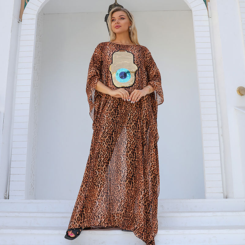 Dubai  Chiffon Jalabiya- Embroidered