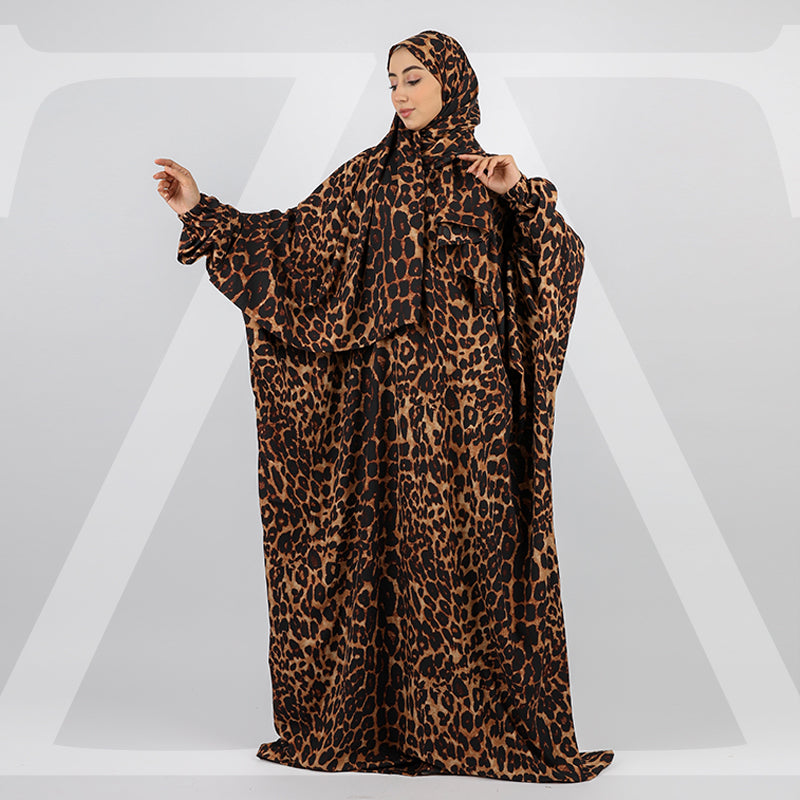 Practical  Crepe prayer dress with headscarf