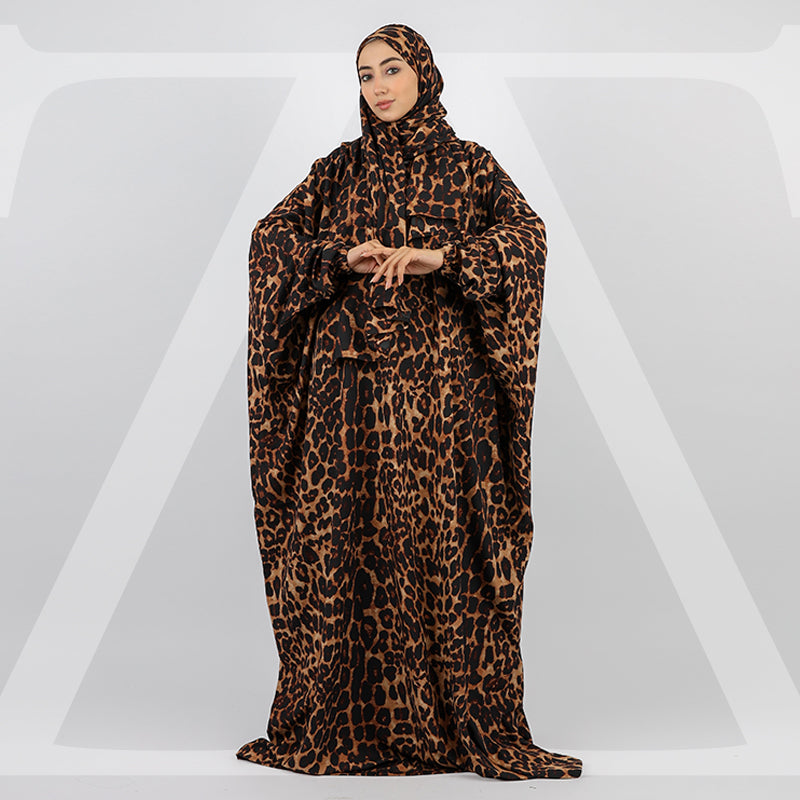 Practical  Crepe prayer dress with headscarf