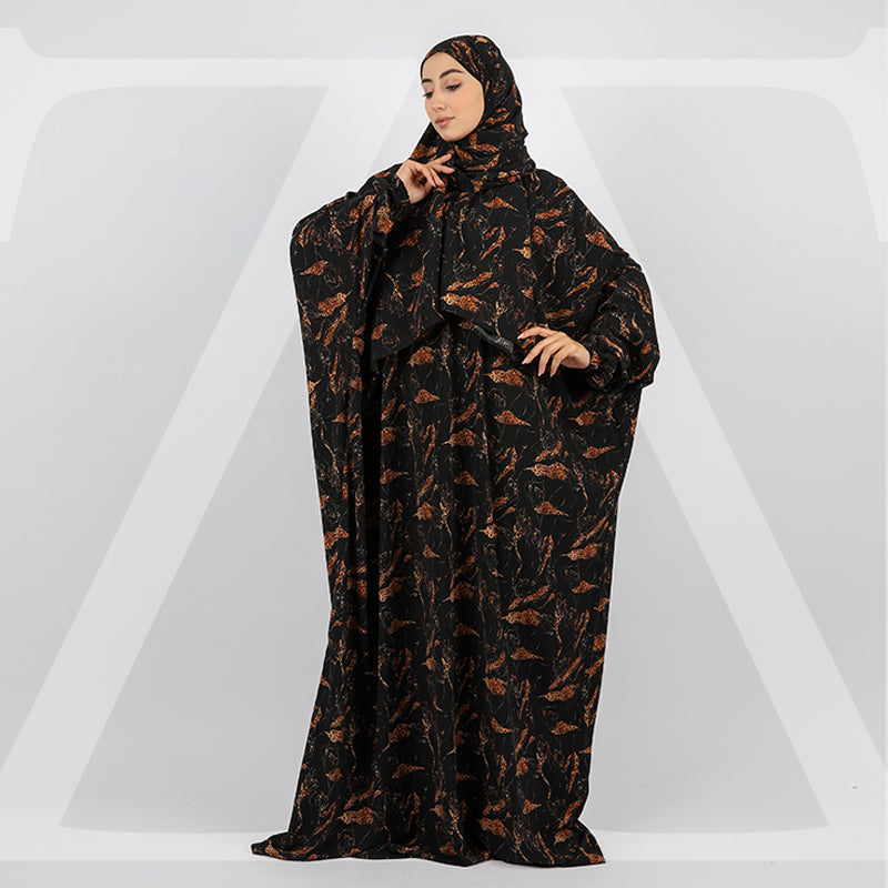 Practical  Crepe prayer dress with headscarf