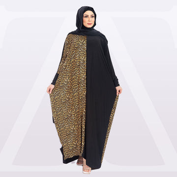 Practical Saudi Jersey  prayer dress with headscarf