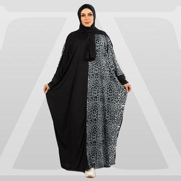 Practical Saudi Jersey  prayer dress with headscarf