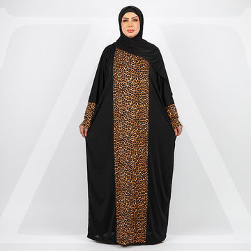 Practical Saudi Jersey  prayer dress with headscarf