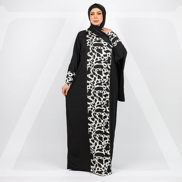 Practical Saudi Jersey  prayer dress with headscarf