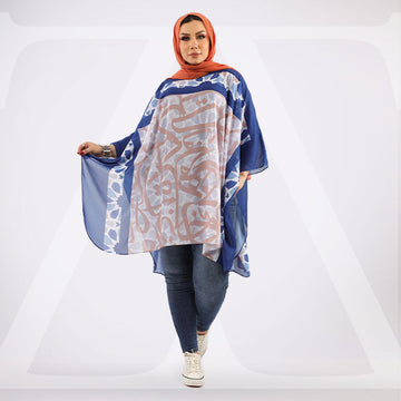 Chiffon Poncho - Printed
