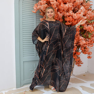 Dubai Chiffon Jalabiya- Printed