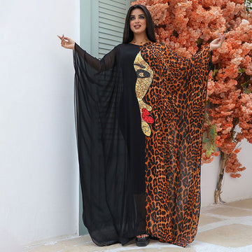 Dubai  Chiffon Jalabiya- Embroidered