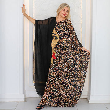 Dubai  Chiffon Jalabiya- Embroidered