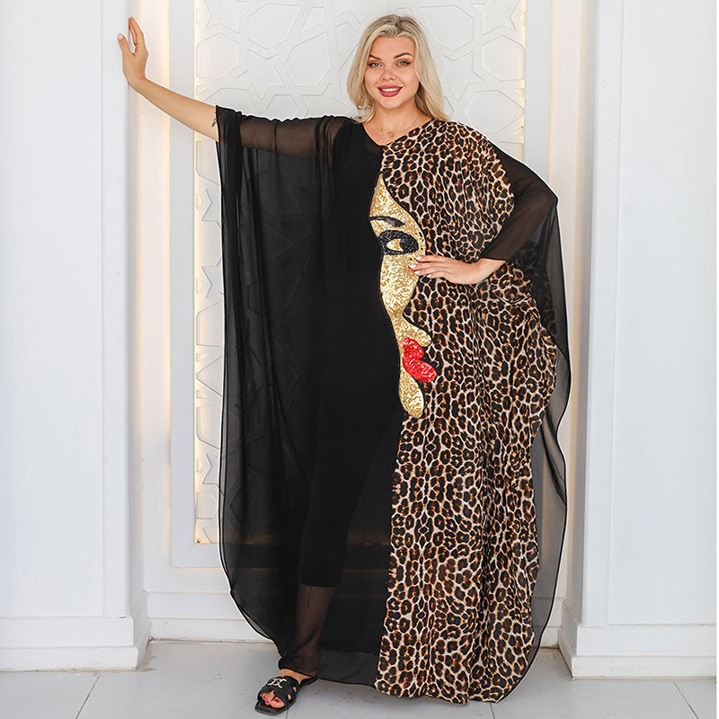 Dubai  Chiffon Jalabiya- Embroidered